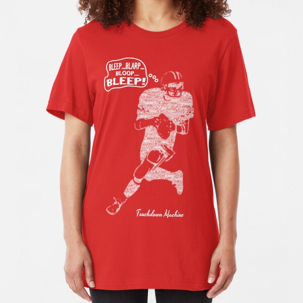 Funny Football: Touchdown Machine - white Slim Fit T-Shirt