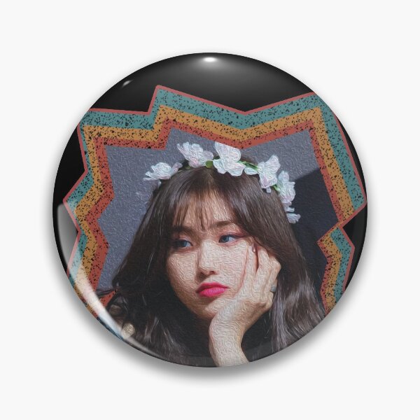 Item preview, Heo Yoorim Everglow Aisha Korean Kpop Retro Color Oil Paint Design designed and sold by Piosenka Art.