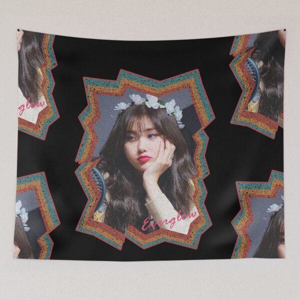 Item preview, Heo Yoorim Everglow Aisha Korean Kpop Retro Color Oil Paint Design designed and sold by Piosenka Art.