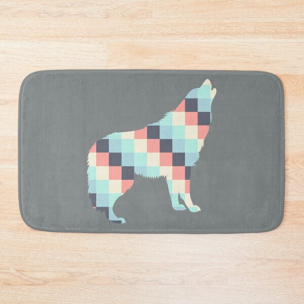 Item preview, Geometric Green Pastel Wolf designed and sold by DAFIN.