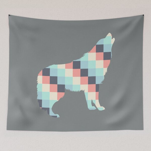 Item preview, Geometric Green Pastel Wolf designed and sold by DAFIN.