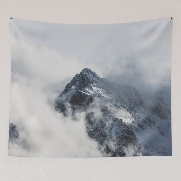 Item preview, Lonely Mountain in Clouds designed and sold by PaulinaChmiel.