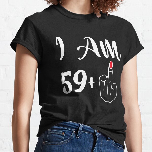 Item preview, Funny 60th Birthday Gift - I'm 59 + 1 Middle Finger Rude designed and sold by Nancy  Jones.