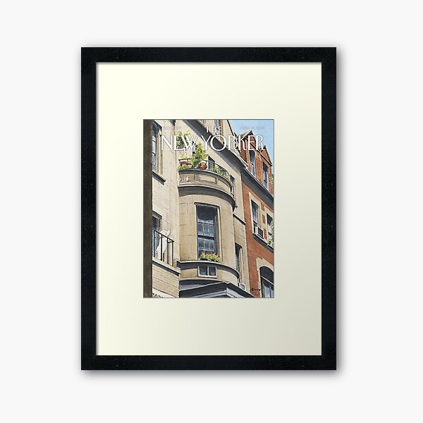 The new yorker cover Framed Art Print