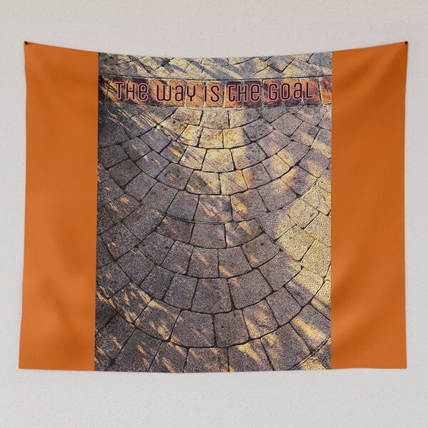 Item preview, The way is the goal - pavement - lettering - photo design designed and sold by kikidu21.