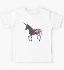 Floral Unicorn 3 Kinder T-Shirt