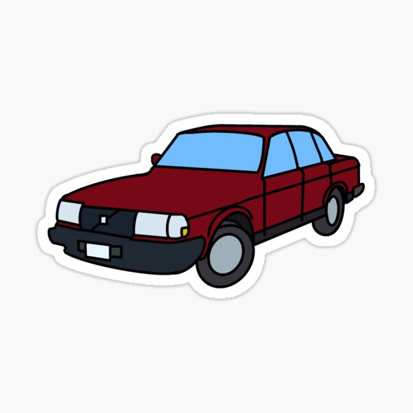 Red Volvo 240