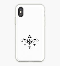 Vinilo o funda para iPhone Símbolos Hylian - Negro