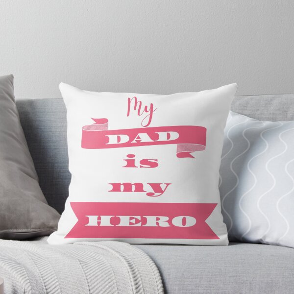 Item preview, My dad is my hero - pink designed and sold by BlueThrow.
