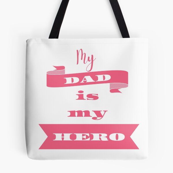 Item preview, My dad is my hero - pink designed and sold by BlueThrow.