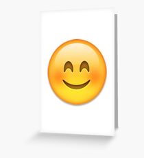Blushing Emoji Grußkarte