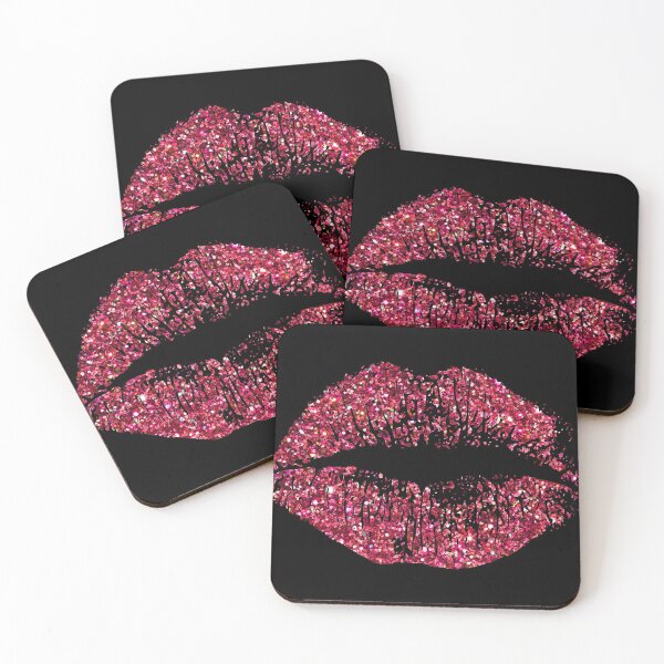 Item preview, Stylish Red Glitter Lips designed and sold by enhan.