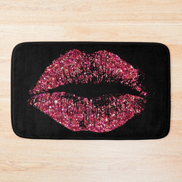 Item preview, Stylish Red Glitter Lips designed and sold by enhan.