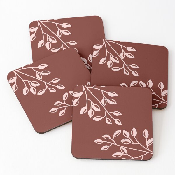 Item preview, Minimal maroon leaves designed and sold by PeachyLitchi.