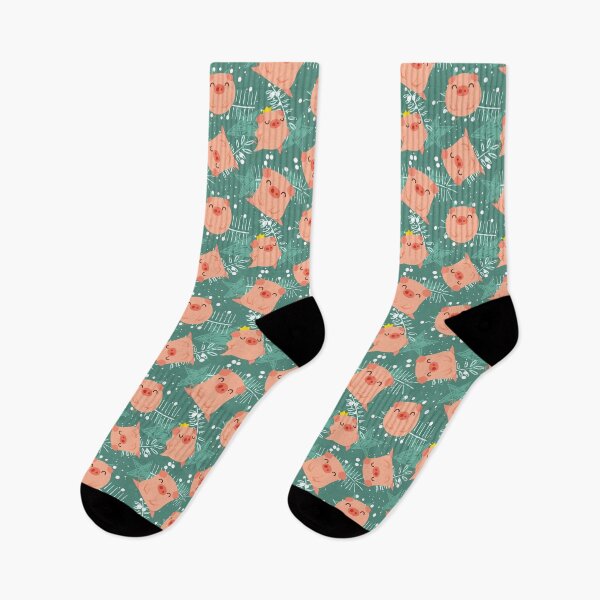 Item preview, Cute Pink Pig Pattern designed and sold by PlusAdore.