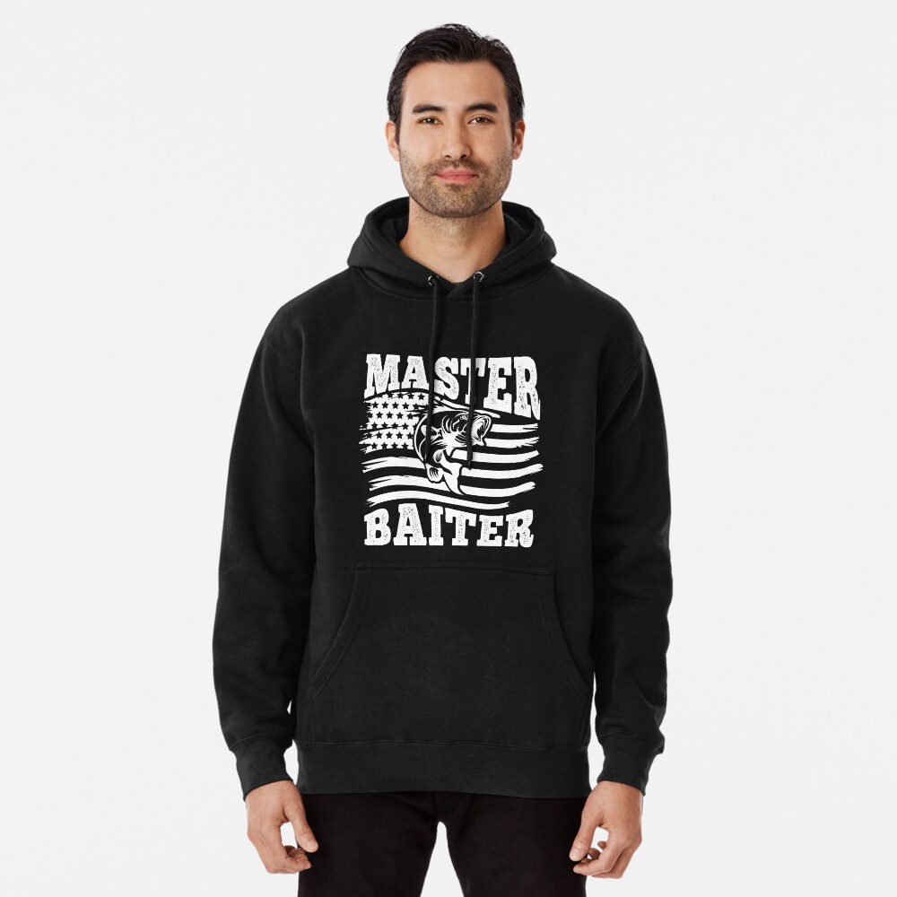 Funny Fishing Master Baiter Pullover Hoodie for Sale by JasKei