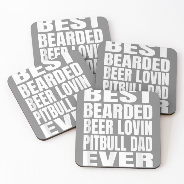 Item preview, Best Bearded Beer Lovin Pitbull Dog Dad Ever designed and sold by Calan6Javer.