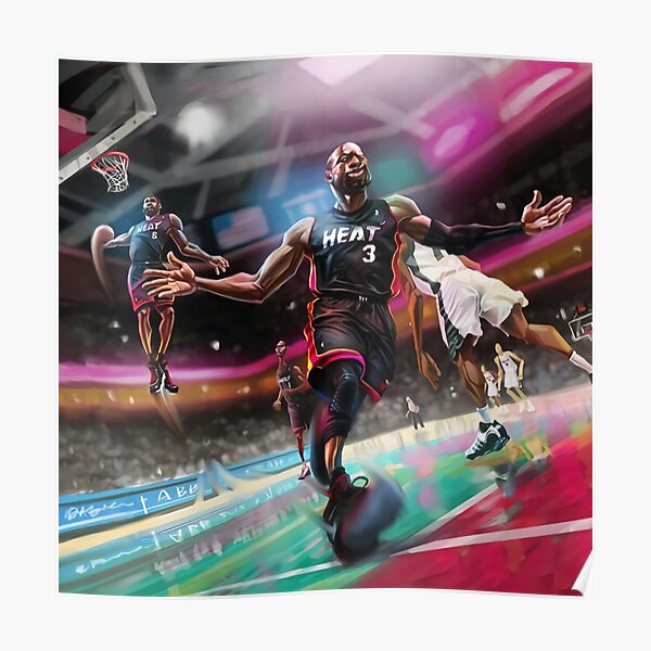 Lebron James Dwyane Wade Iconic Dunk Poster Ubicaciondepersonascdmxgobmx 2266