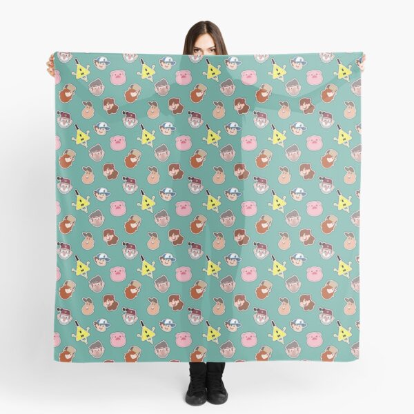 Gravity Falls Chibi Tiles Scarf