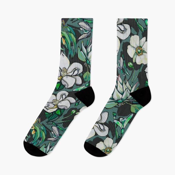 Item preview, Extravagante floral blanco y verde designed and sold by ariellemorris.
