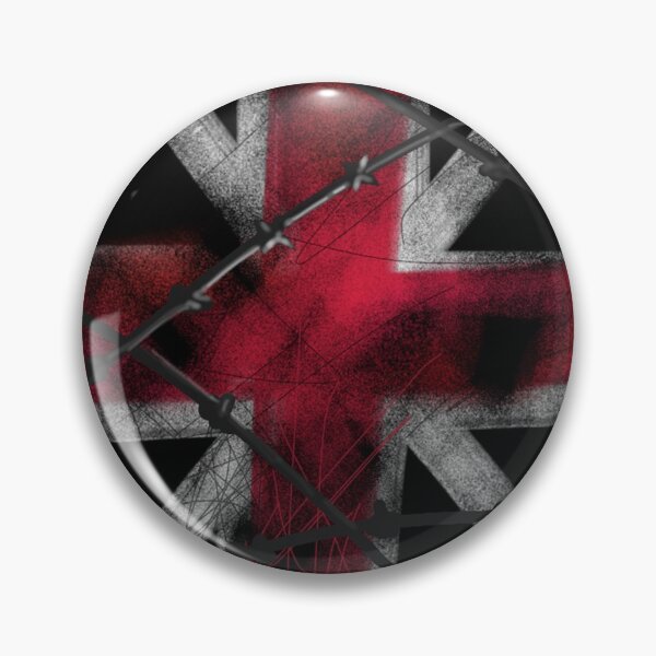 Item preview, British Flag with Barbed Wire on Top designed and sold by Nigel Silcock.