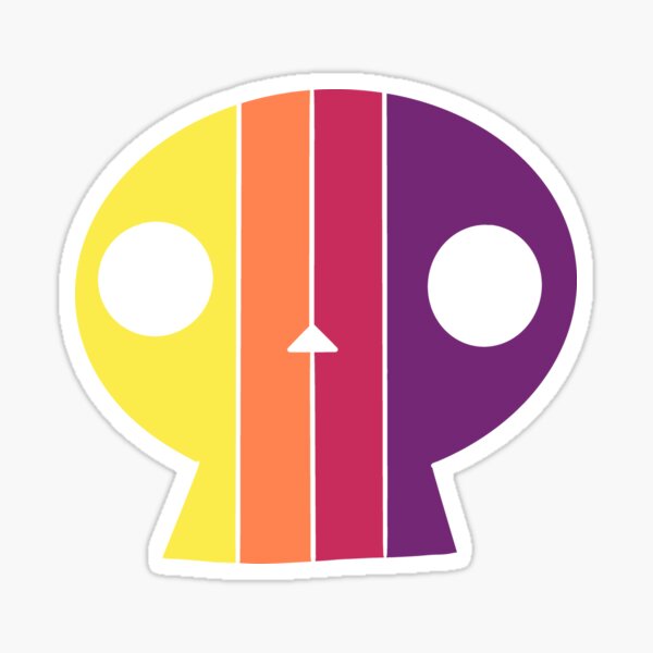 Skullorful Skull Palette version 3 of 5 Sticker