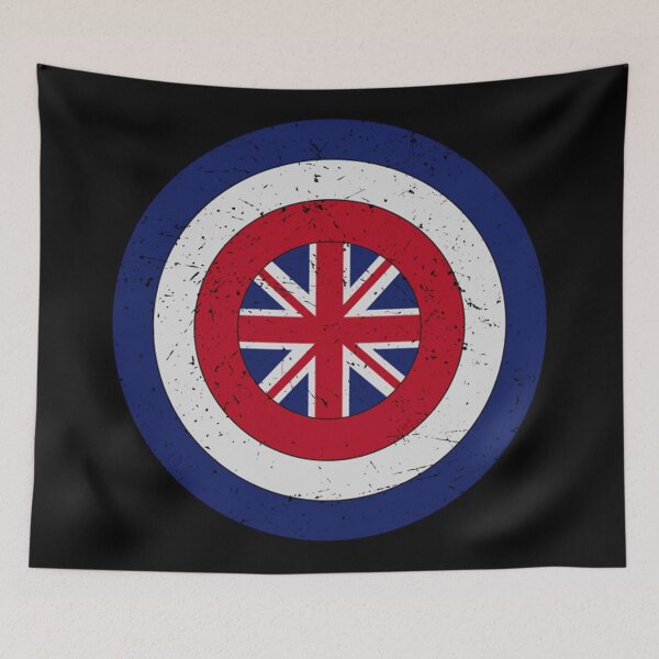 Item preview, Retro Captain Carter - British Captain Shield - British Flag designed and sold by Sentiment667.