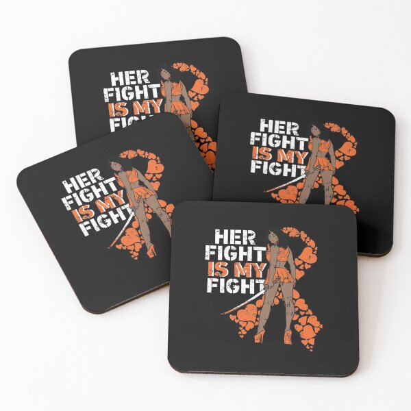 Item preview, Her Fight Is My Fight Leukemia Melanin Warrior designed and sold by PinkyTree.