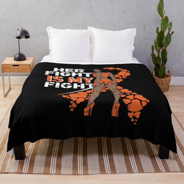Item preview, Her Fight Is My Fight Leukemia Melanin Warrior designed and sold by PinkyTree.