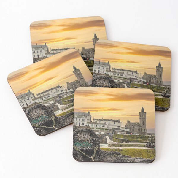 Item preview, Porthleven Harbour Cornwall,sunset designed and sold by kathleenjean.