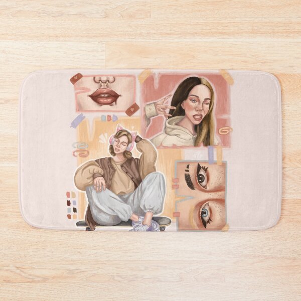 Item preview, Cute girl portrait collage designed and sold by darkmoonlight-.