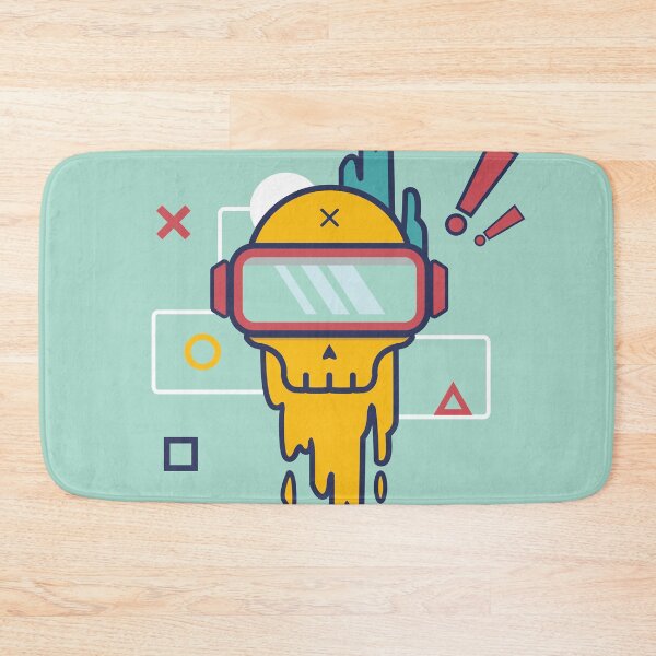 Item preview, Colorful gamers skull designed and sold by Creative Tee Store.