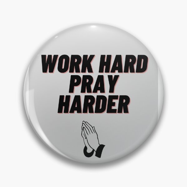 Item preview, Work hard. Pray harder. designed and sold by Stationeryamore.