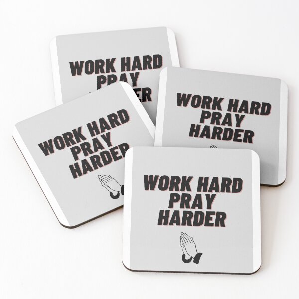 Item preview, Work hard. Pray harder. designed and sold by Stationeryamore.