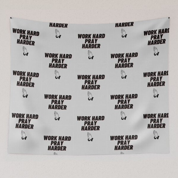 Item preview, Work hard. Pray harder. designed and sold by Stationeryamore.