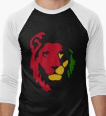 Lion Rasta Reggae Baseballshirt für Männer