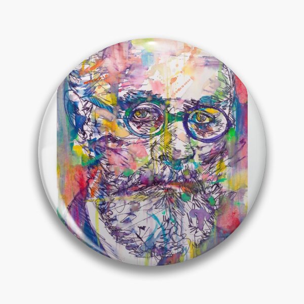 Item preview, HENRI MATISSE watercolor and ink portrait designed and sold by lautir.