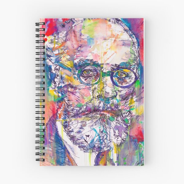 Item preview, HENRI MATISSE watercolor and ink portrait designed and sold by lautir.