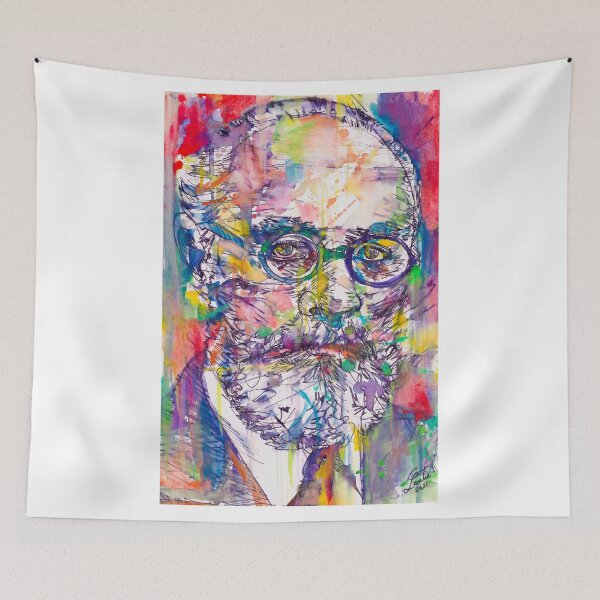 Item preview, HENRI MATISSE watercolor and ink portrait designed and sold by lautir.