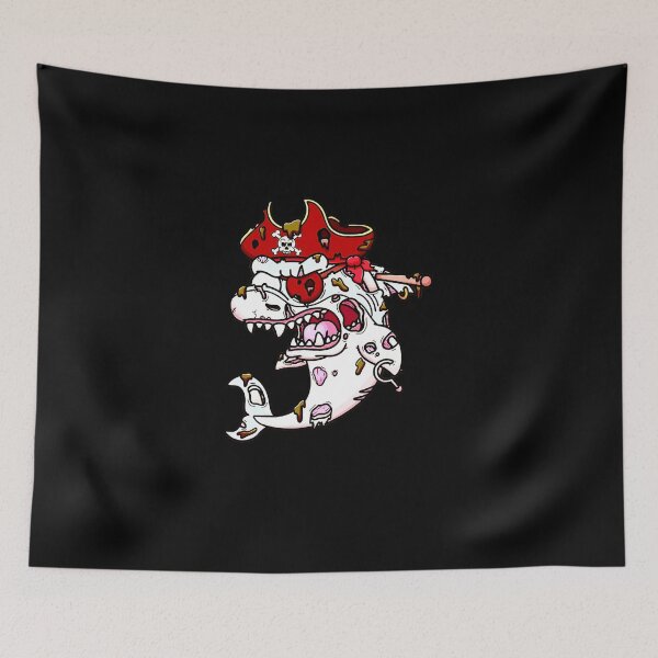 Item preview, Zombie Pirate Shark  designed and sold by NATHONMALLIE.