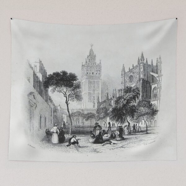 Item preview, Vintage etching - Philadelphia designed and sold by Vintage Designs +.