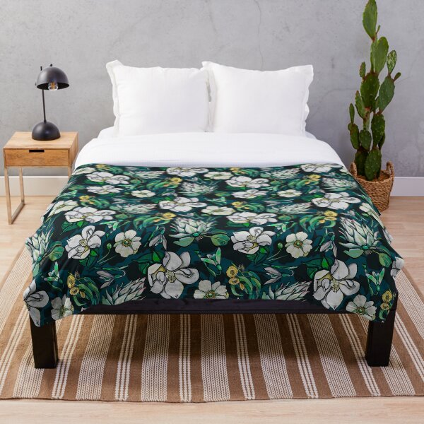Item preview, Moody Dark Green Floral designed and sold by ariellemorris.