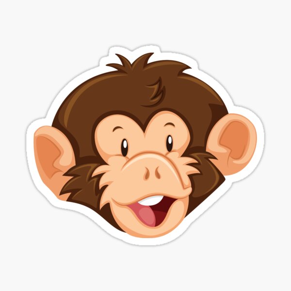 Monkey..Zoo..Love/Animals/Pets..cartoon..Meme...Sticker Sticker