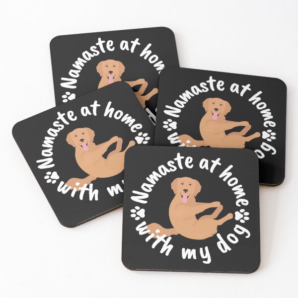 Item preview, Namaste at home with my dog - Golden retriever designed and sold by Natkopod.