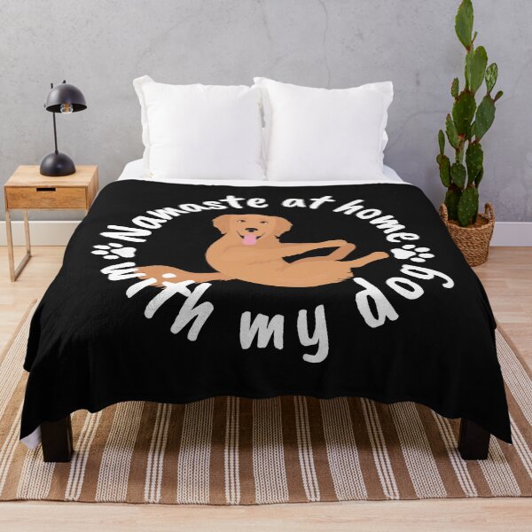 Item preview, Namaste at home with my dog - Golden retriever designed and sold by Natkopod.