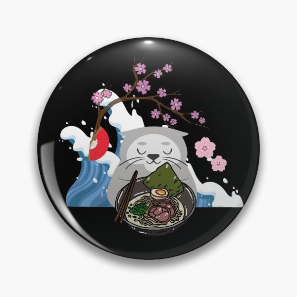 Item preview, Camisa japonesa de sushi con gato wave. designed and sold by Cheeky Popp.