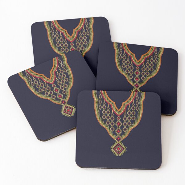 Item preview, Fashion necklace pattern on black background designed and sold by AnyMage.