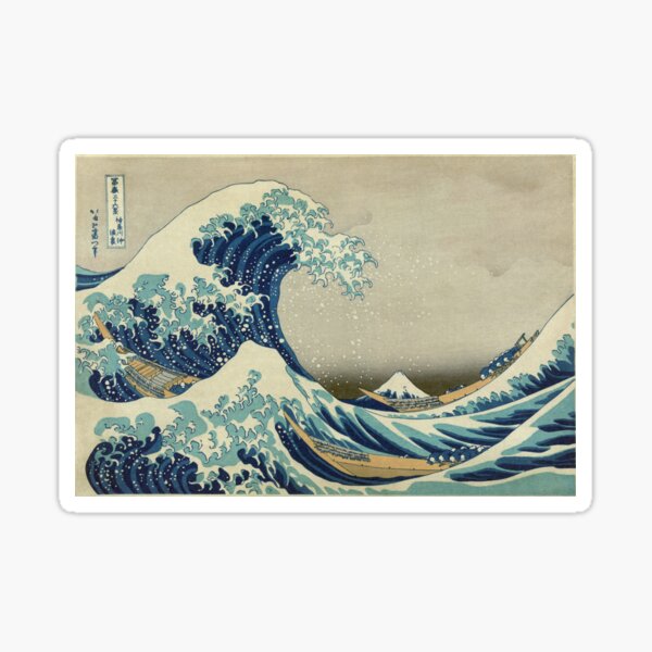 the great wave off kanagawa Sticker