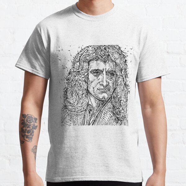 ISAAC NEWTON ink portrait Classic T-Shirt