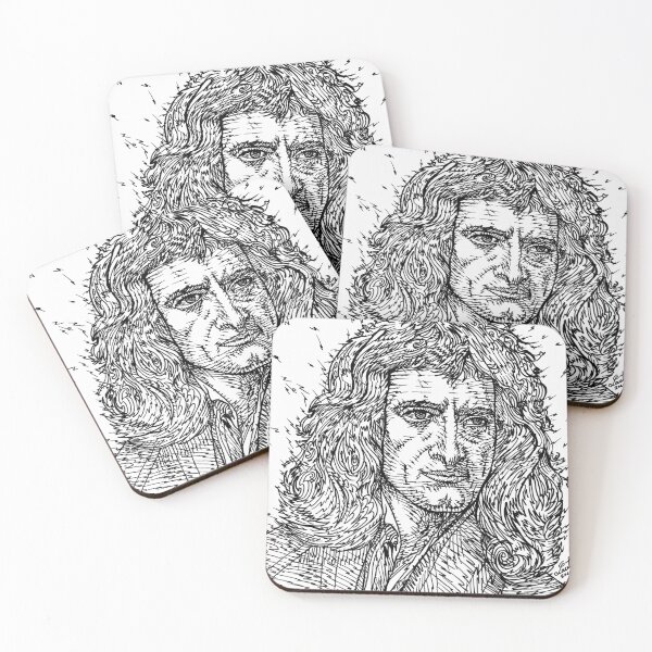 Item preview, ISAAC NEWTON ink portrait designed and sold by lautir.